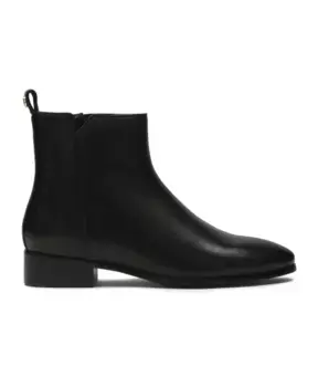 Сапоги на плоской подошве с молнией Kazar, черный