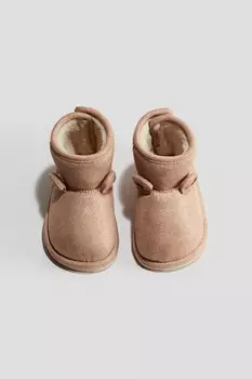 Сапоги на пушистой подкладке H&M, бежевый