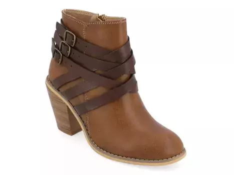 Сапоги на ремешке Journee, Cognac