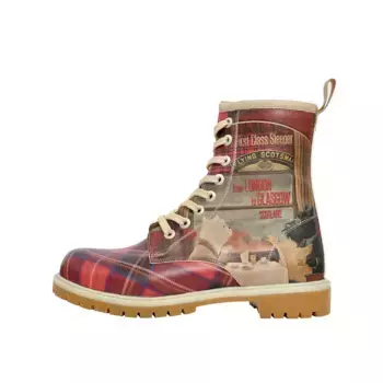 Сапоги на шнуровке DOGO "Женские ботинки Scottish Dinning Car Vegan Женские ботинки / женские", Vegan, красный