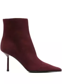 Сапоги на шпильке с заостренным носком Le Silla, красный