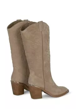 Сапоги на высоком каблуке Alma en Pena, коричневый