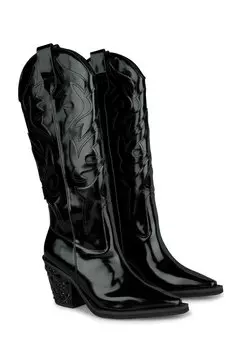 Сапоги на высоком каблуке Alma en Pena, черный