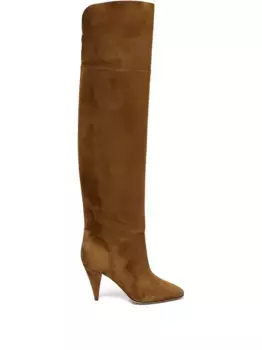 Сапоги на высоком каблуке Casadei, коричневый