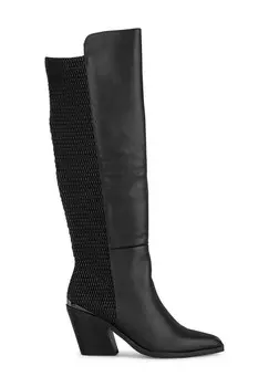 Сапоги на высоком каблуке CON PUNTERA REDONDEADA TACN DE BLOQUE Y CIERRE CON CREMALLERA Alma en Pena, черный