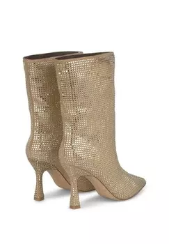 Сапоги на высоком каблуке CON TACN DE AGUJA Y SIN CIERRE. Alma en Pena, коричневый