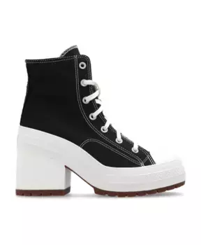 Сапоги на высоком каблуке, каблук 70 de luxe Converse, черный