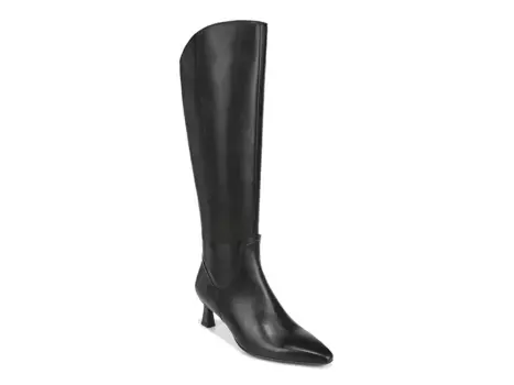 Сапоги Naturalizer Deesha Extra Wide Calf, черная кожа