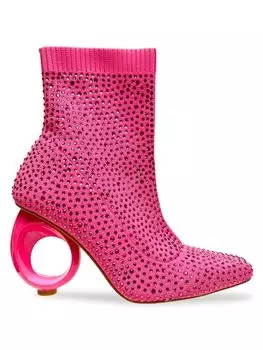 Сапоги-носки Barbie со стразами и шипами Lady Couture, фуксия