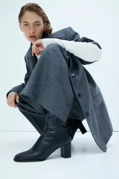 Сапоги носки до щиколотки H&M, черный