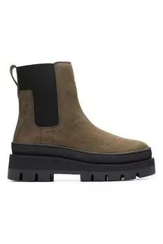 Сапоги Orianna из нубука с текстилем Clarks, хаки