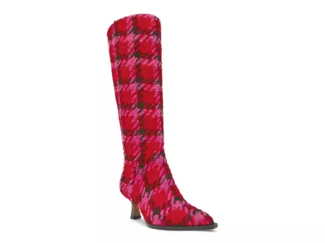 Сапоги Pamella Boot Betsey Johnson, цвет fuchsia_red_blackplaid