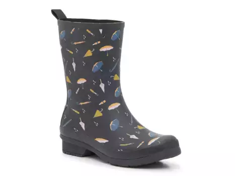 Сапоги Printed Class Rain Boot Chooka, черный/мультиколор