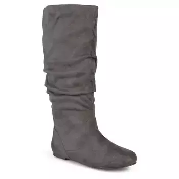 Сапоги Rebecca с широким голенищем Journee, серый
