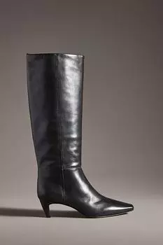 Сапоги Reformation Remy Kitten-Heel на каблуке, черный