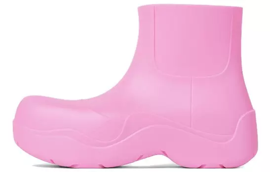 Сапоги резиновые женские Bottega Veneta Puddle Ankle, розовый