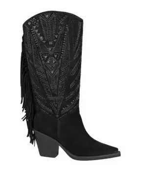 Сапоги с бахромой сзади Alma En Pena, черный