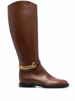 Сапоги с цепочкой Roberto Festa, коричневый
