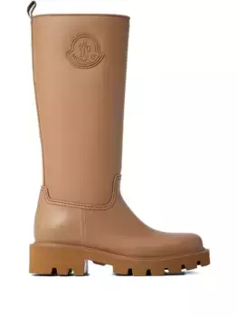 Сапоги с нашивкой-логотипом MONCLER, коричневый