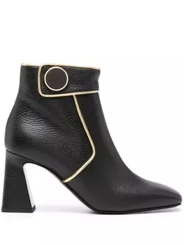 Сапоги с окантовкой Pollini, черный