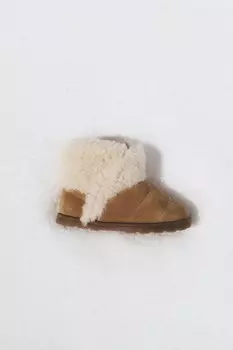 Сапоги с подкладкой ZARA, коричневый
