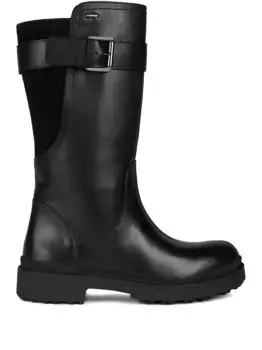 Сапоги с пряжками Geox, черный