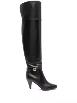 Сапоги с пряжкой DG DOLCE & GABBANA, черный