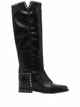 Сапоги с заклепками Via Roma 15, черный
