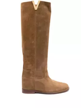 Сапоги с закругленным носком Via Roma 15, коричневый