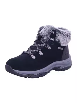 Сапоги Skechers Damen warm Lace Up Faux Fur Cuff W/, черный