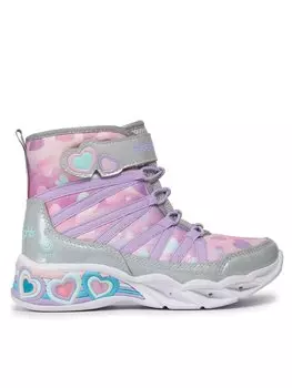Сапоги Skechers, серебряный