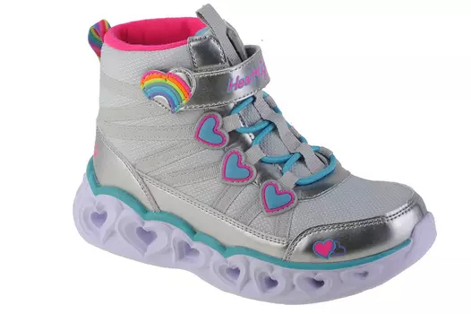 Сапоги Skechers Skechers Sweetheart Lights Sweet Styling, серебряный