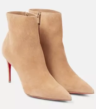 Сапоги So Kate 85 из замши до щиколотки Christian Louboutin, Lionne