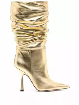 Сапоги со сборками DSQUARED2, золотой