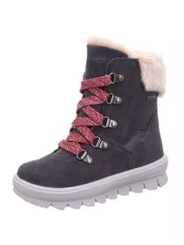 Сапоги superfit, цвет grau/pink