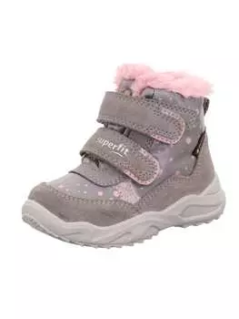 Сапоги superfit, цвет grau/rosa