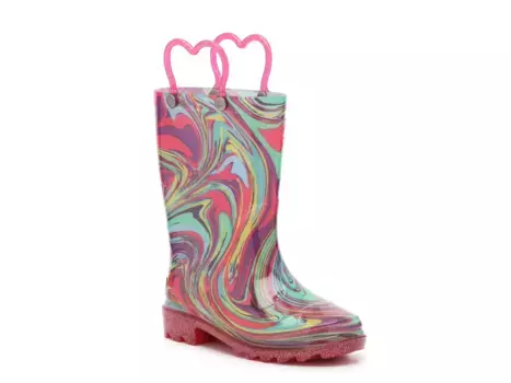 Сапоги Swirly Lighted Rain Boot Western Chief, цвет multicolorswirlpattern