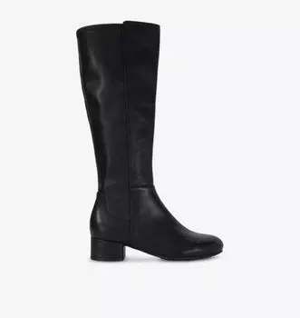 Сапоги Tayla из кожи на каблуке до колена Dune, черный