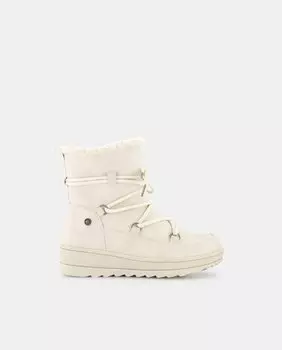 Сапоги типа «апрески» для девочки на меховой внутренней подкладке Xti, белый