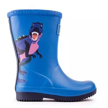 Сапоги тираннозавра Joules, синий