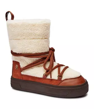 Сапоги Tommy Hilfiger shearling, коричневый
