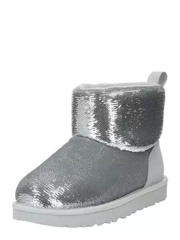 Сапоги UGG Classic Mini Mirror Ball, серебро