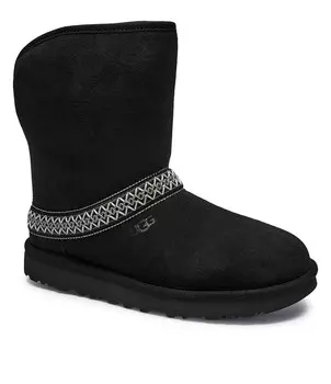 Сапоги UGG CLASSIC SHORT CRESCENT, черный