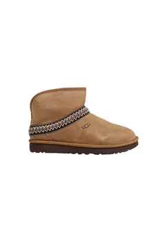 Сапоги UGG с вышивкой, коричневый