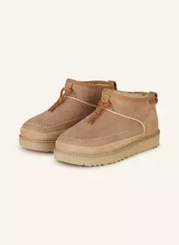 Сапоги ультра мини регенерированные Ugg, бежевый