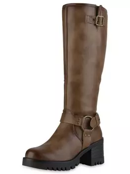 Сапоги VAN HILL Bikerstiefel Elizabeth, хаки