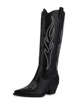 Сапоги VAN HILL Cowboy Chloe, цвет schwarz weiss