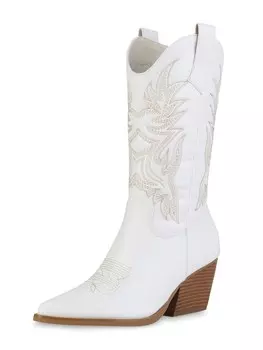 Сапоги VAN HILL Cowboy Ella, белый