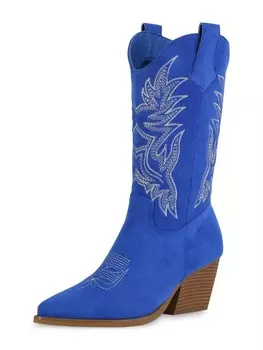 Сапоги VAN HILL Cowboy Ella, цвет blau velours