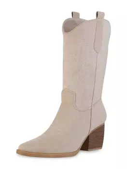 Сапоги VAN HILL Cowboystiefel Harper, цвет Beige Velours